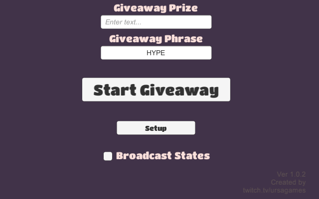 Twitch Giveaway Tool – Ursagames